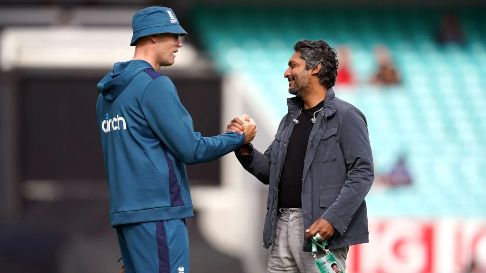 Kumar Sangakkara and Andrew Flintoff