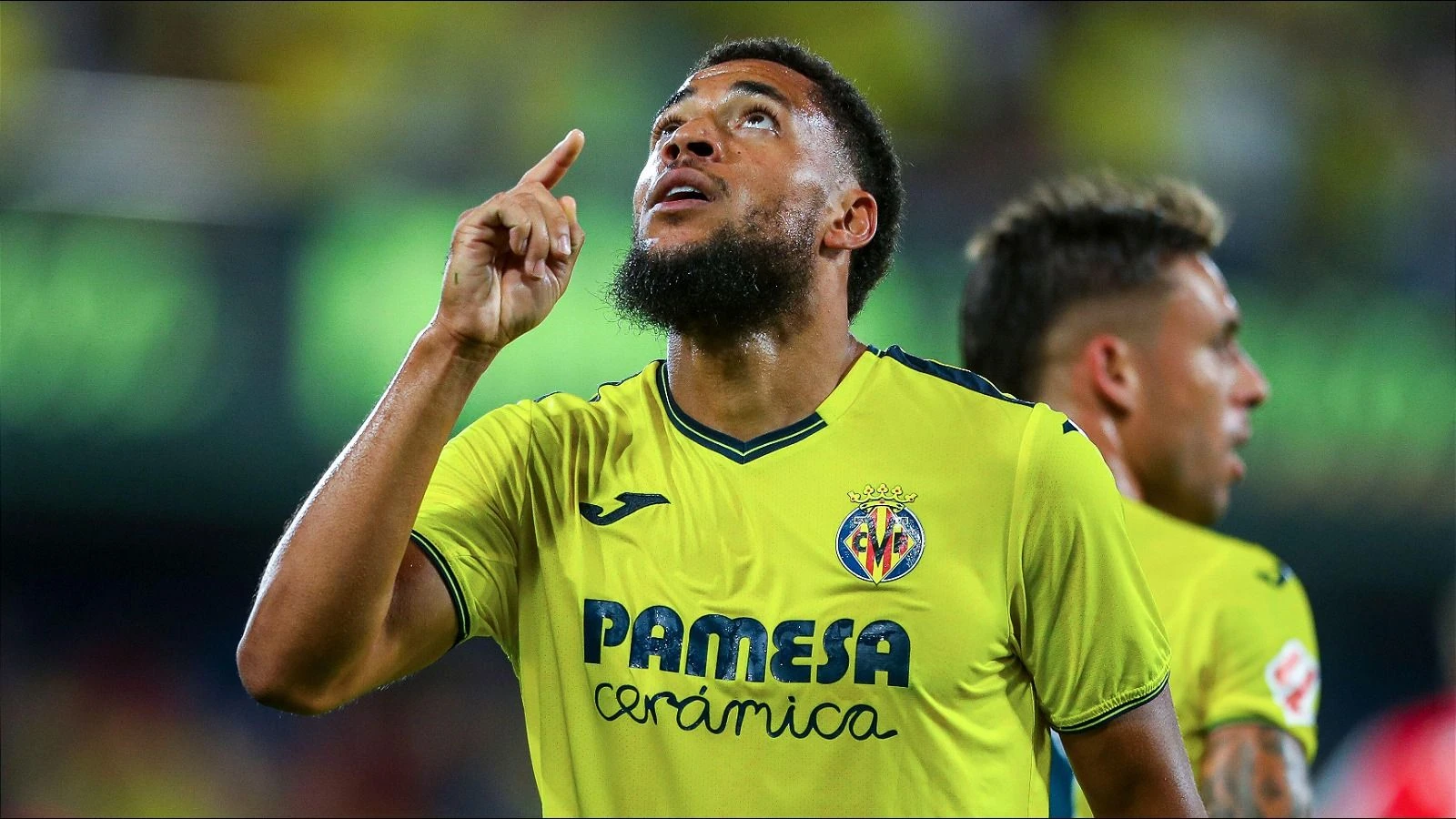 Arnaut Danjuma of Villarreal CF celebrates his goal