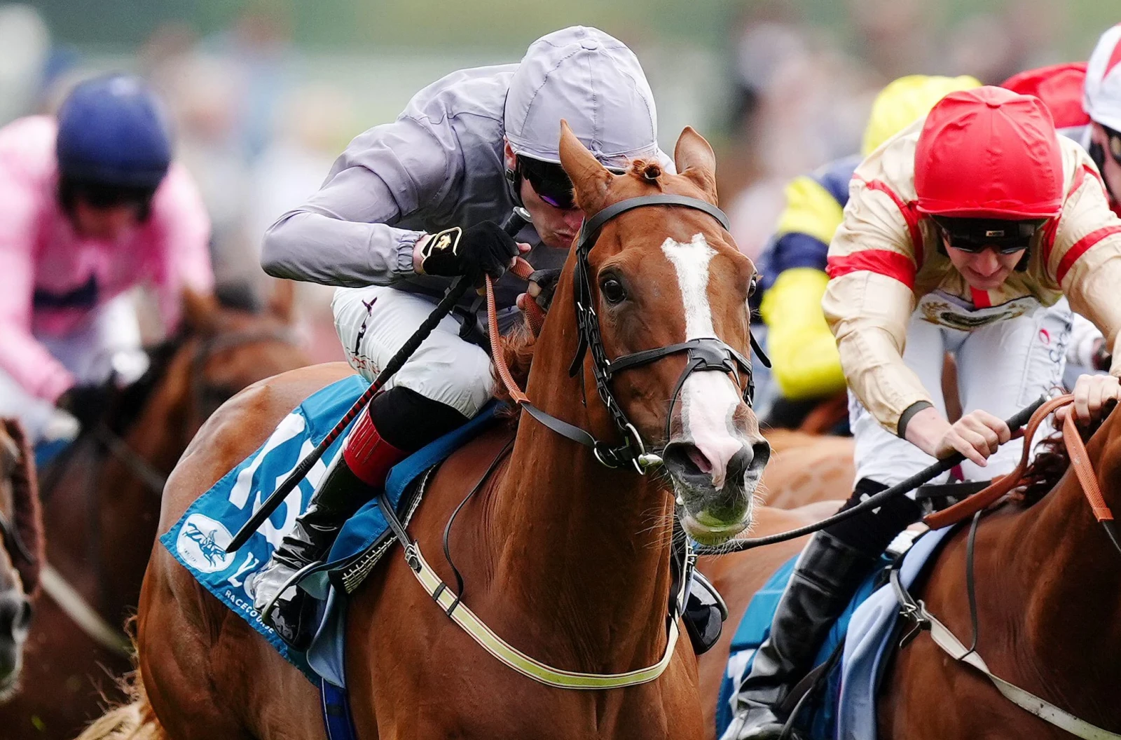 Thunder Run ridden by David Egan wins the Clipper Handicap at Ebor Festival