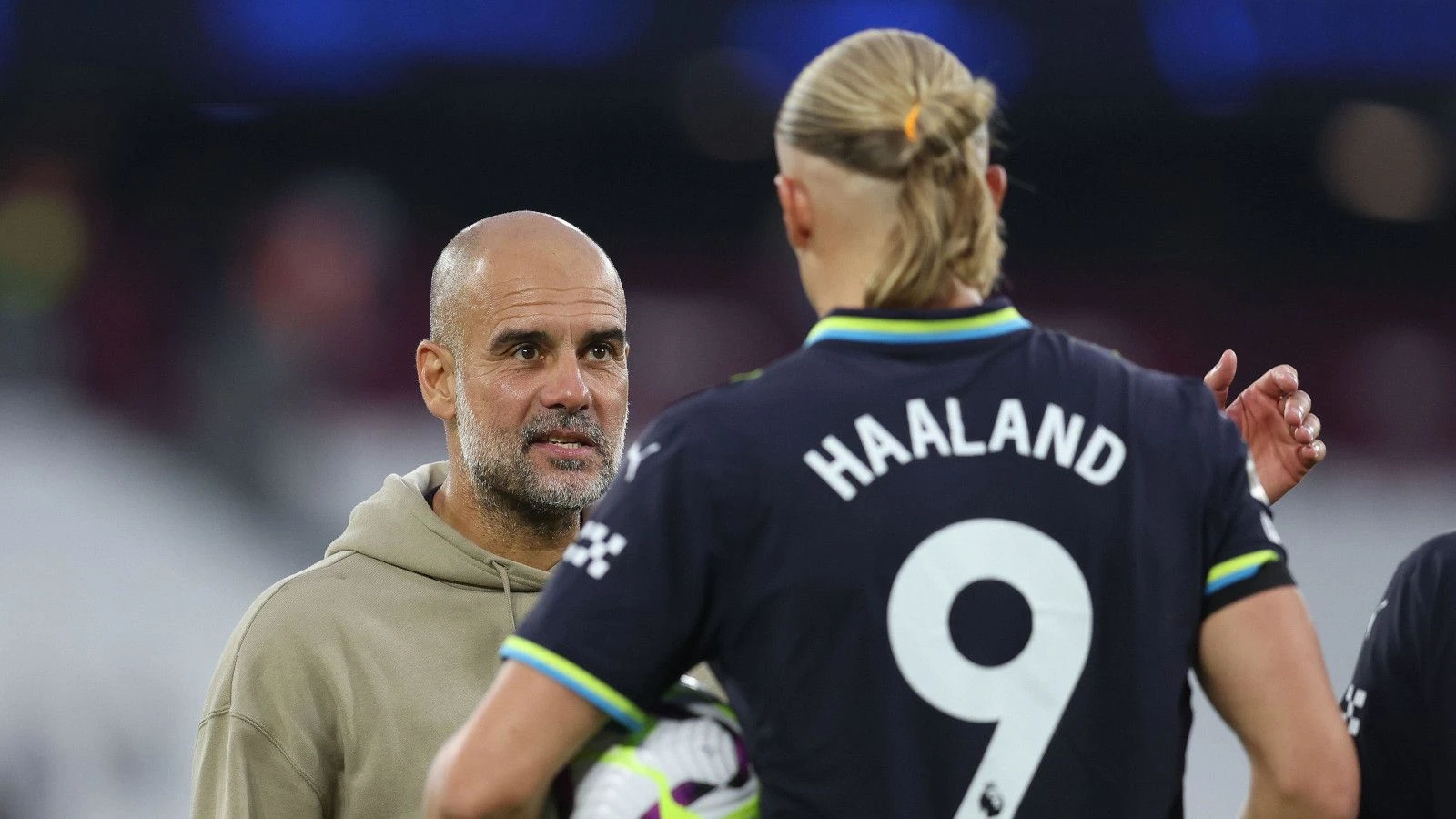 Erling Haaland and Pep Guardiola 31 August, 2024
