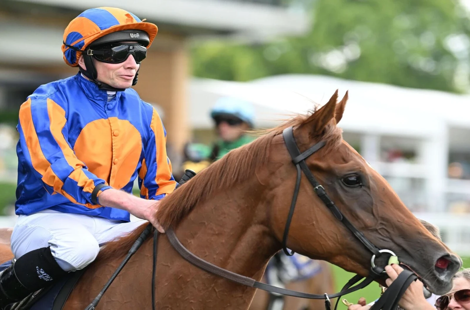 Ryan Moore after winning the Albany Stakes on Fairy Godmother at Royal Ascot