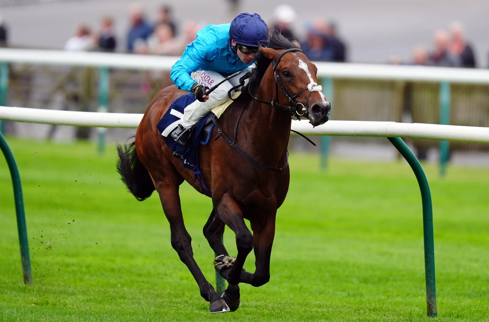 The Waco Kid ridden by Oisin Murphy win the Tattersalls Stakes at the Cambridgeshire Meeting at Newmarket