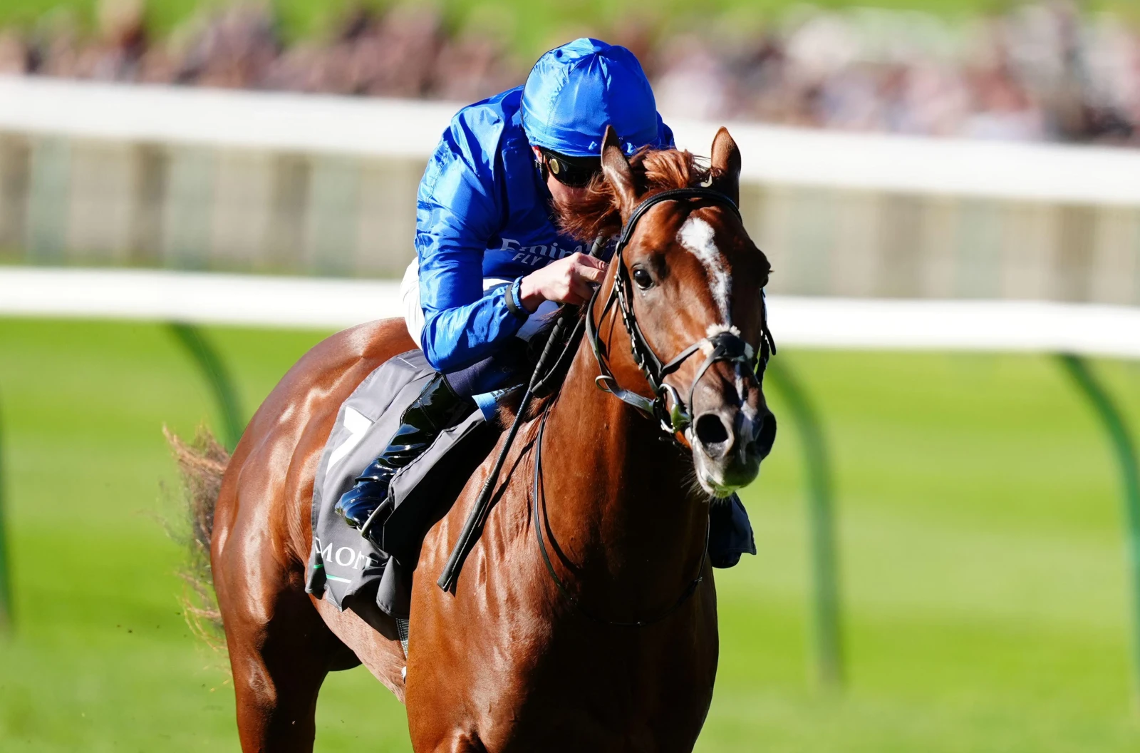 Shadow Of Light ridden by William Buick wins Juddmonte Middle Park Stakes at Newmarket