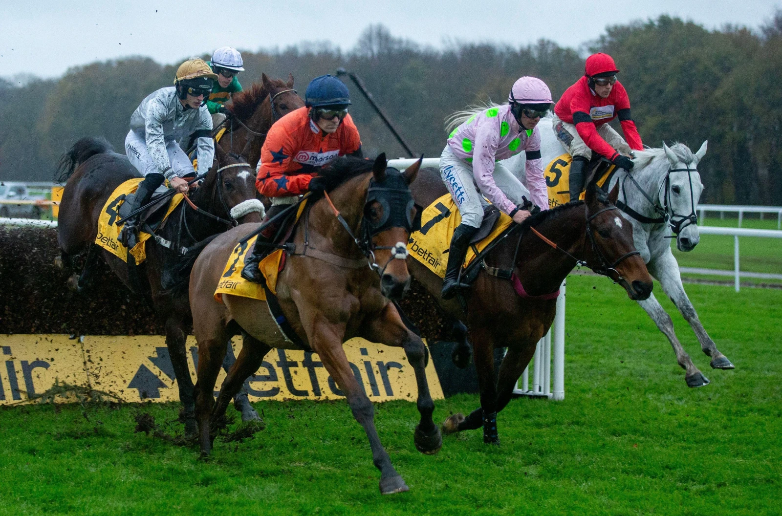 Royal Pagaille and Charlie Deutsch win the Betfair Chase at Haydock
