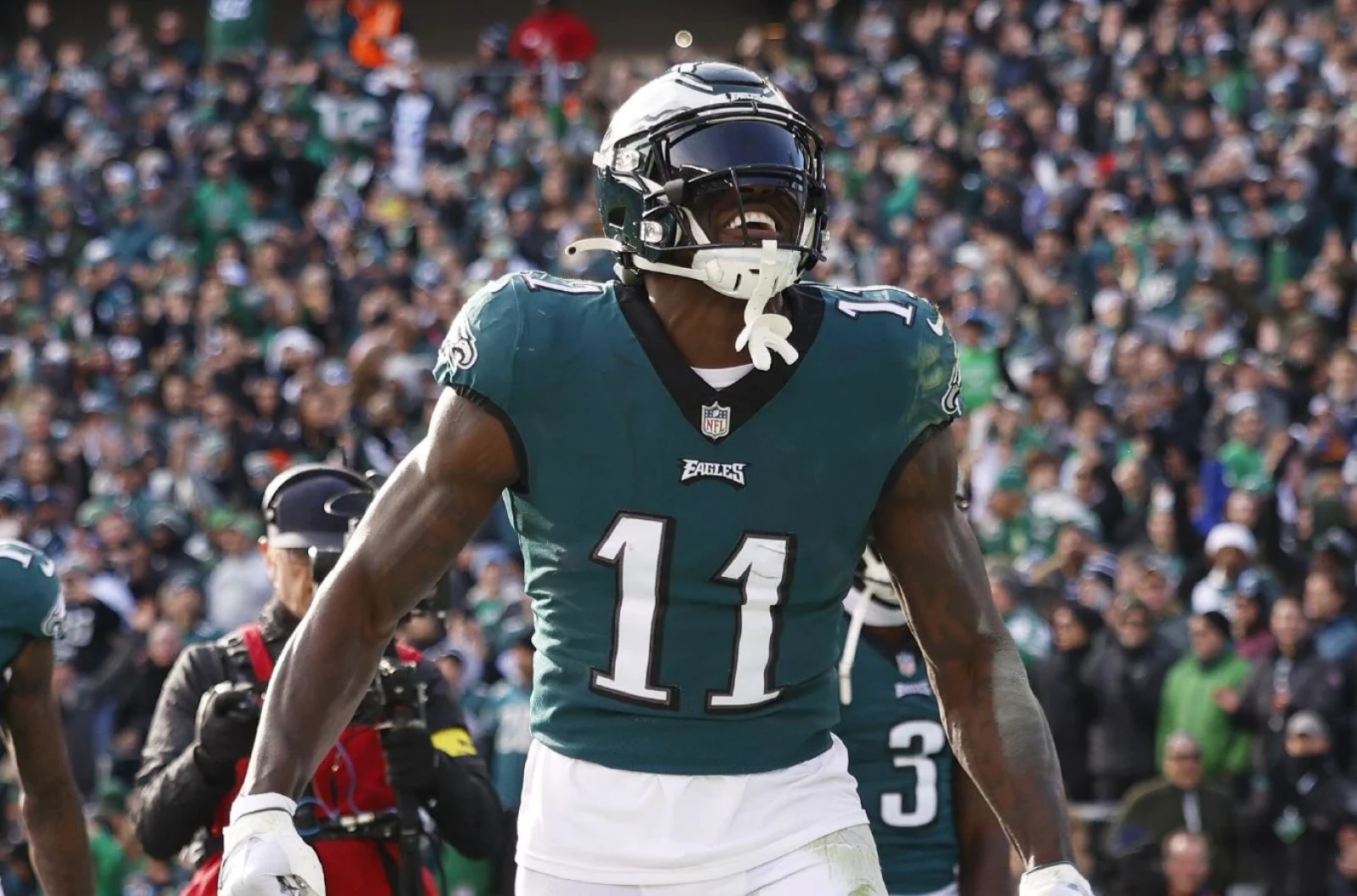 A.J. Brown of the Philadelphia Eagles 4 Dec 2022