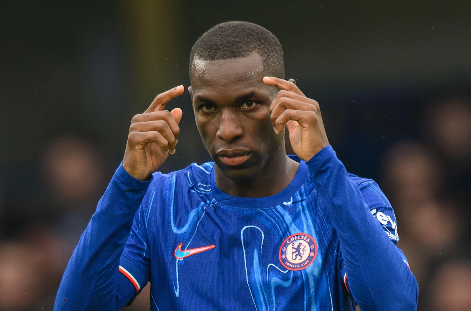 Chelsea's Nicolas Jackson in action