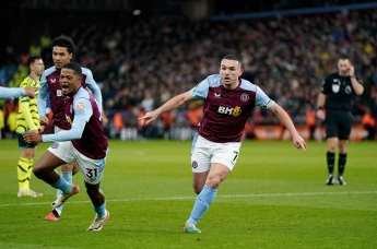 John McGinn scores against Arsenal