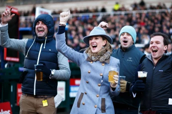 Kempton Christmas Festival racegoers