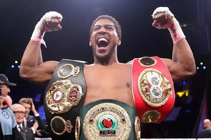 How does Anthony Joshua’s record compare to Lewis, Tyson and Holyfield?
