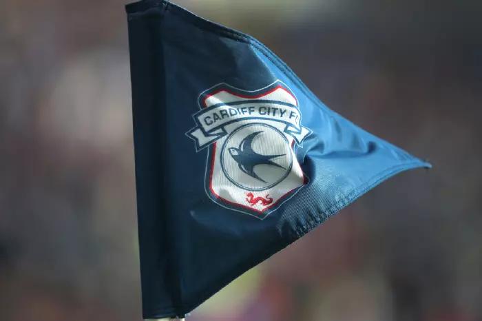 Cardiff City corner flag prior to a Championship game at Cardiff City Stadium