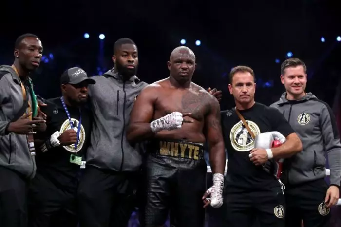 Dillian Whyte and Mark Tibbs