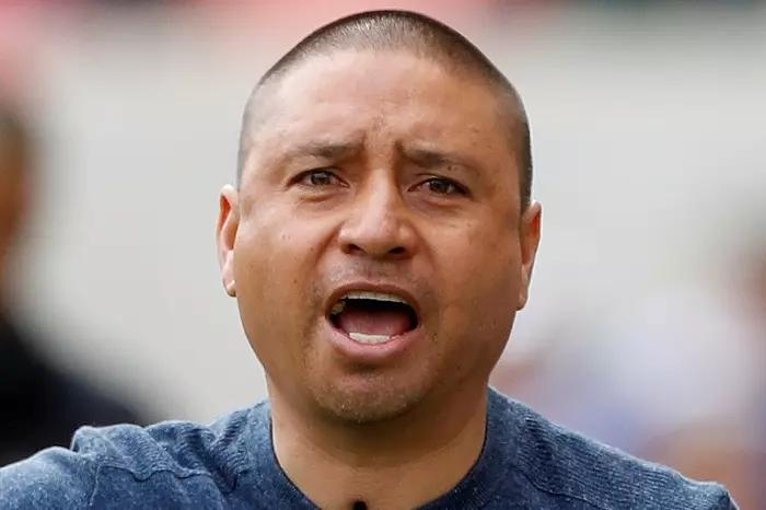 Freddy Juarez, Real Salt Lake manager, pictured in March 2020 at the home MLS game with New York Red Bulls