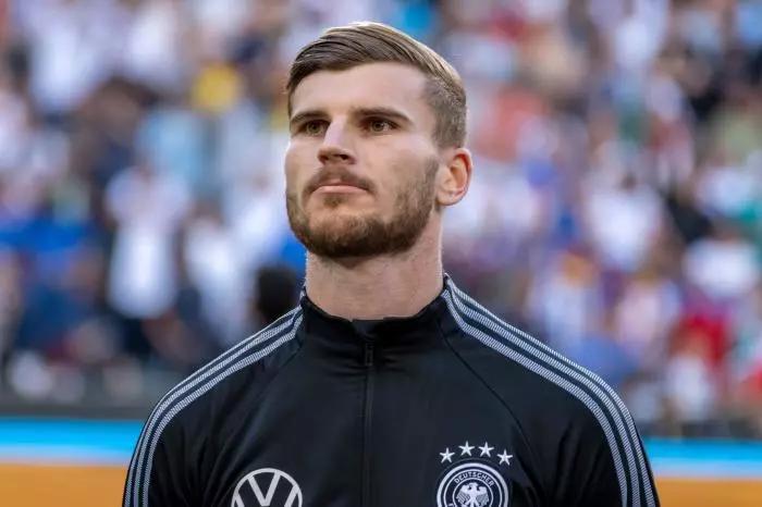 Timo Werner in action for Germany