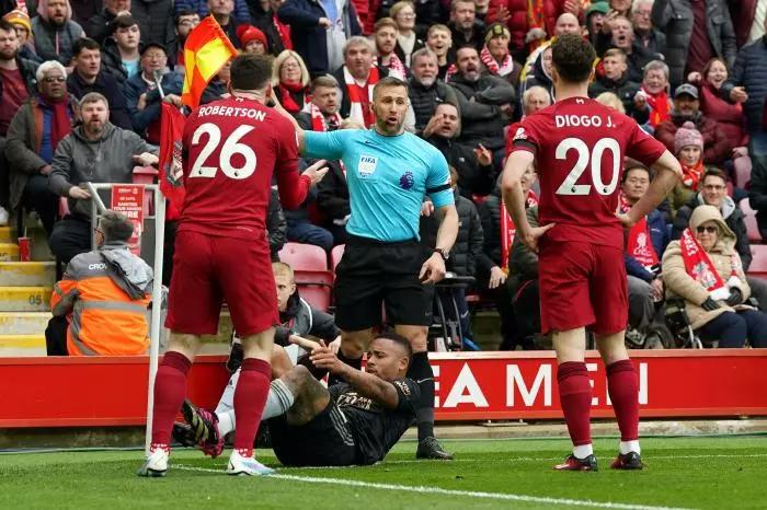Former referees' chief: Constantine Hatzidakis' career on the line over alleged Andy Robertson elbow