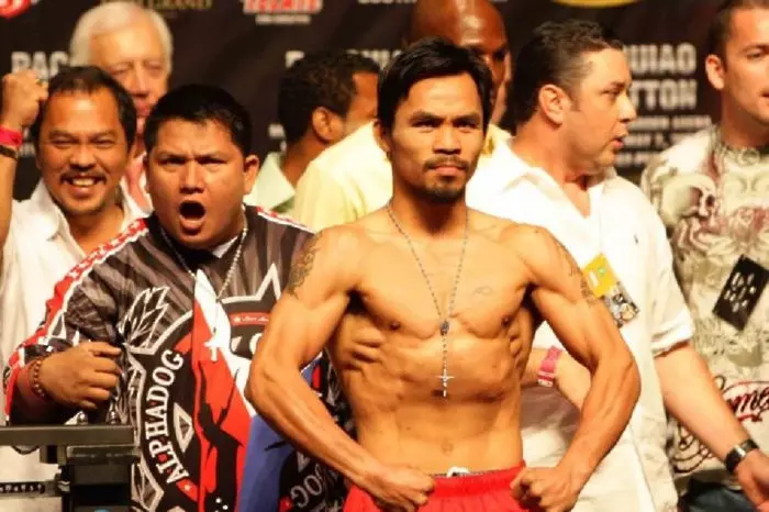 Manny Pacquiao weigh-in