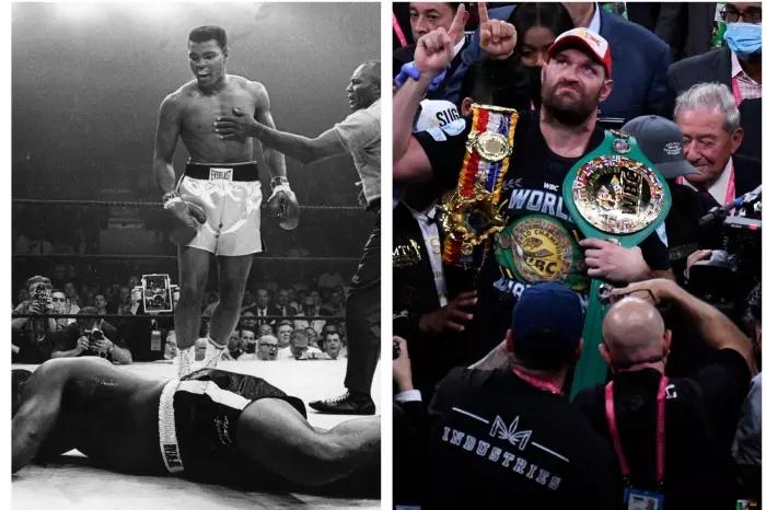How does Tyson Fury's record compare to Muhammad Ali's after 32 fights?