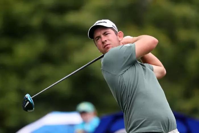 Lucas Herbert on the 9th green during day four of the Dubai Duty Free Irish Open