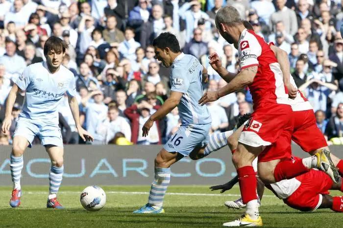 Manchester City shirt worn by Sergio Aguero during title-winning goal set for auction
