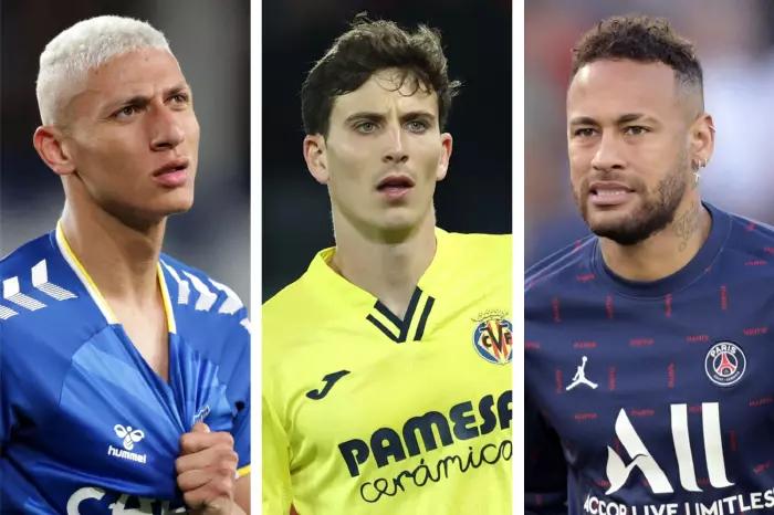What are Tottenham’s chances of signing Richarlison, Pau Torres and Neymar?