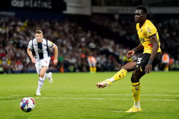 Watford Ismaila Sarr misses penalty against West Brom