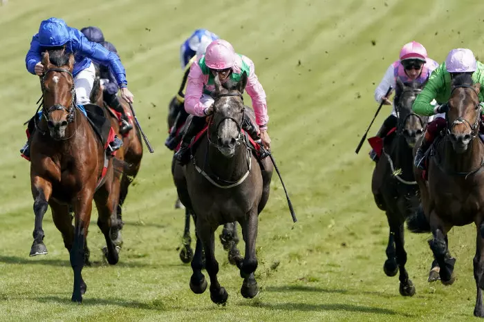 William Buick riding Wirko wins The Blue Riband Trial at Epsom