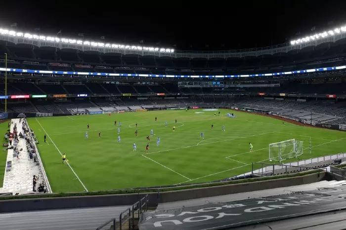 Yankee Stadium hosts New York City v DC United in the MLS in October 2020