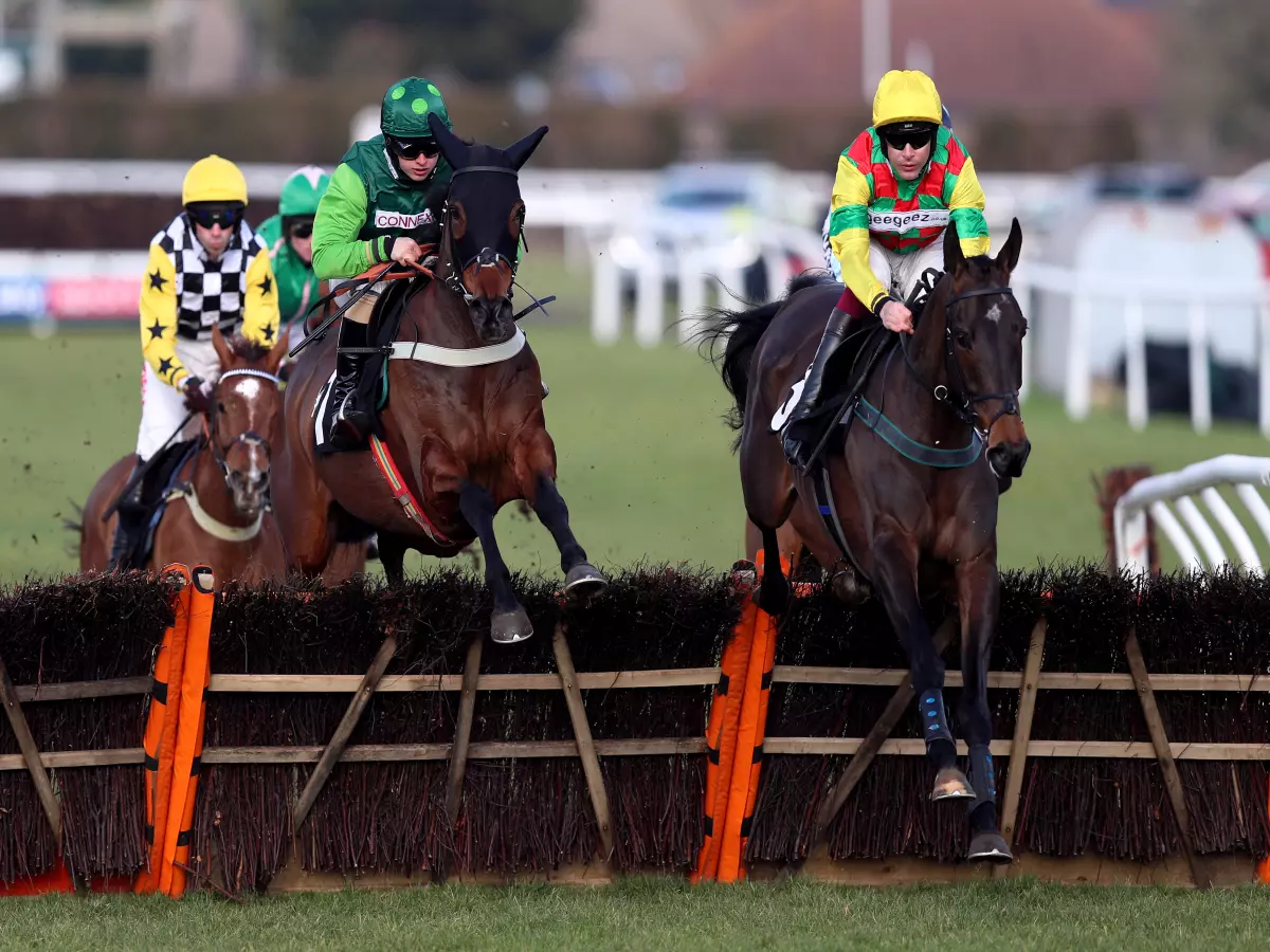 Acey Milan (right) in winning action at Plumpton