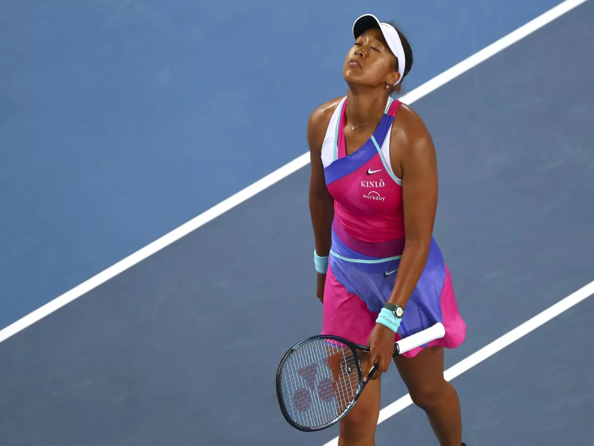 Naomi Osaka was unable to find a way past Amanda Anisimova