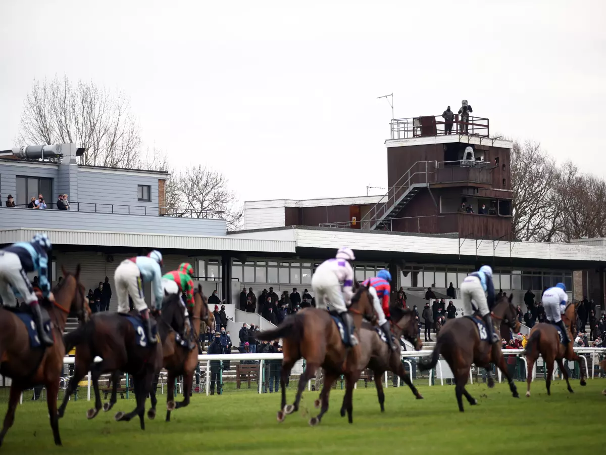 Runners and riders at Huntingdon racecourse