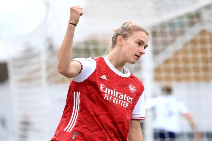 Arsenal's Vivianne Miedema leads this season's WSL scoring charts and is the division's all-time top scorer (Adam Davy/PA).