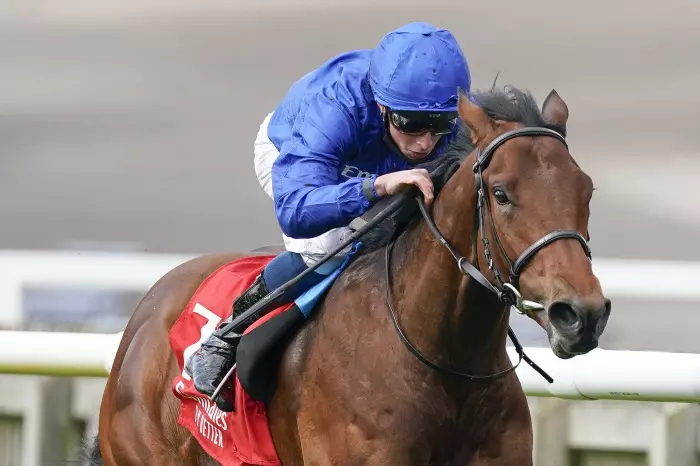 One Ruler winning the Autumn Stakes at Newmarket