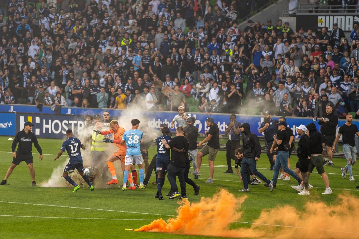 Australian Football Turns Violent After150 Stormed the Pitch