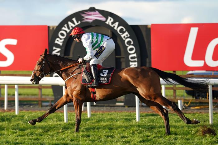 American Mike ridden by Jamie Codd wins the closing Lisburn Bowl INH Flat Race during the Festival of Racing