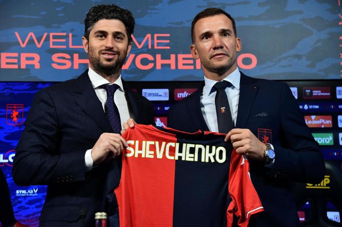 Andriy Shevchenko will make his debut as Genoa manager against Jose Mourinho's AS Roma.