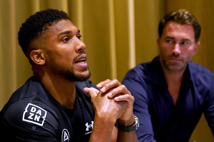 Anthony Joshua is told to take responsibility for his actions.