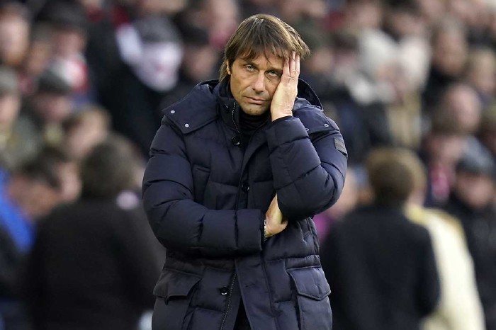 Antonio Conte looks on dismayed