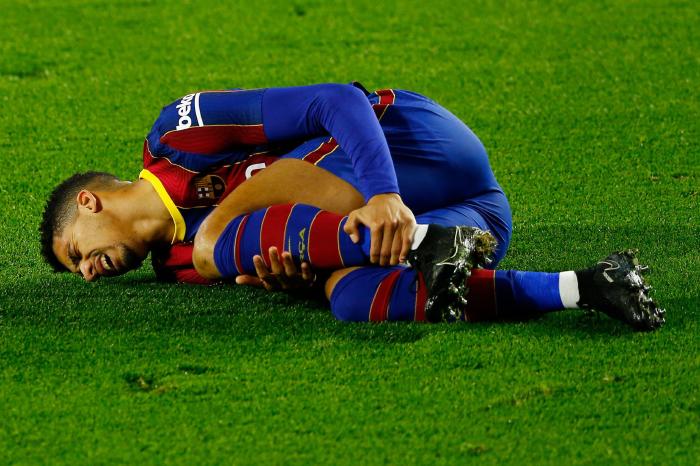 Barcelona suffered four injuries in 20 minutes on Thursday night