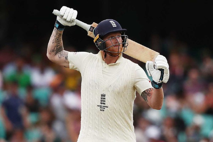 Ben Stokes reacts after Ashes dismissal