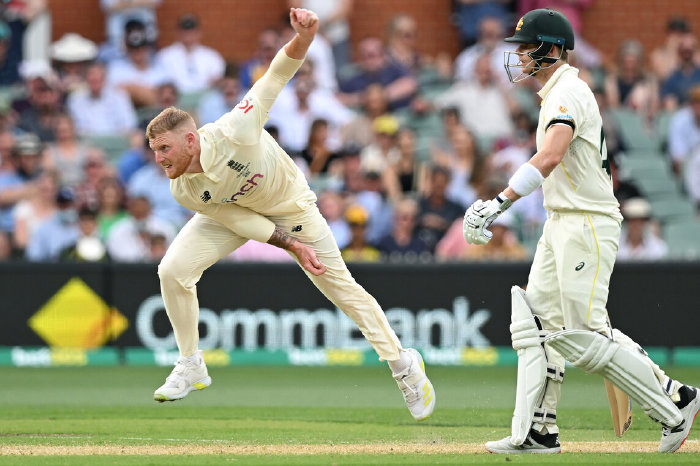 Ben Stokes in action on day two of the second Ashes Test