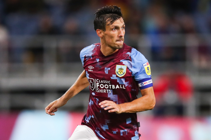 Burnley's Jack Cork, who is back available as Sky Bet Championship leaders Burnley prepare to welcome Rotherham to Turf Moor