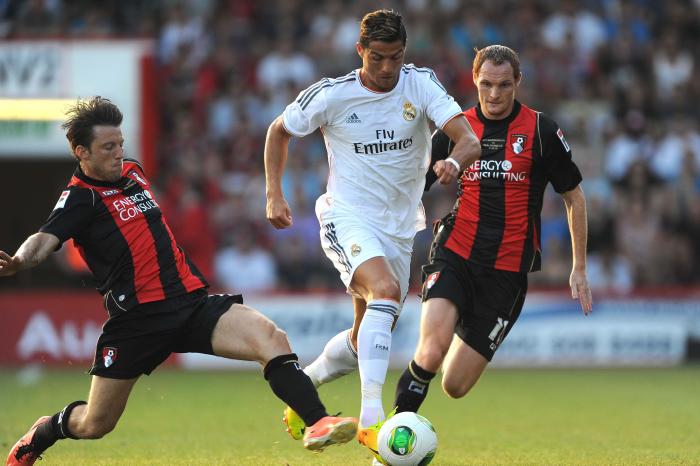 Cristiano Ronaldo in action for Real Madrid against Bournemouth