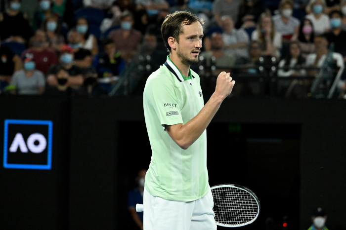 Daniil Medvedev is through to the Australian Open final after beating Stefanos Tsitsipas