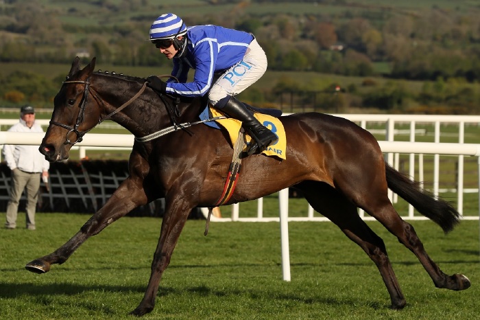 Energumene and Paul Townend winning the Ryanair Chase at Punchestown in April 2021