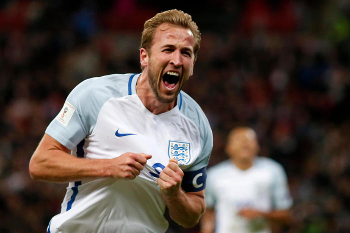 Harry Kane in action for England