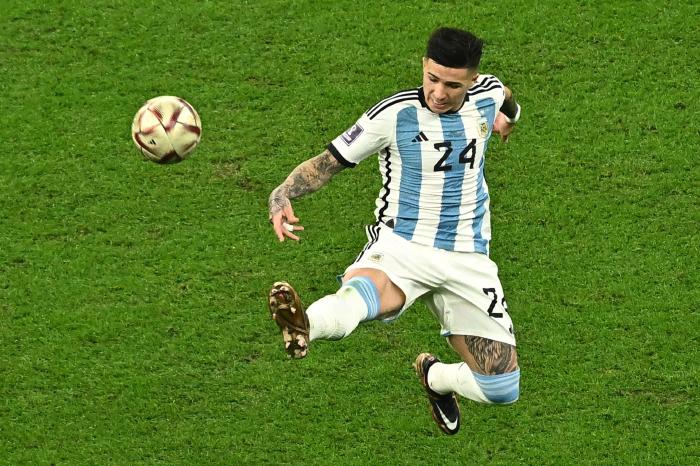 Enzo Fernandez of Argentina during Argentina v France match Final of the Fifa World Cup Qatar 2022