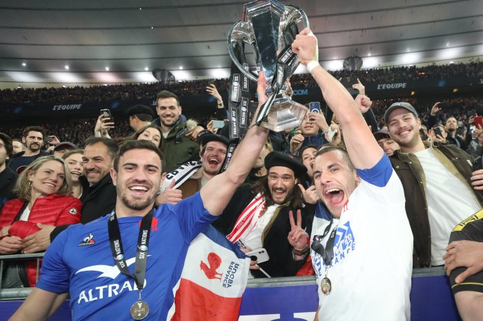 France celebrate Grand Slam success