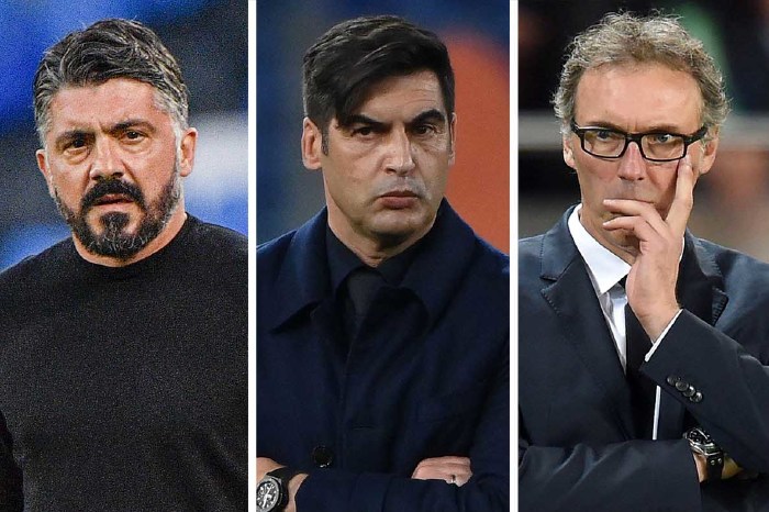 Gennaro Gattuso, Paulo Fonseca and Laurent Blanc among top available managers