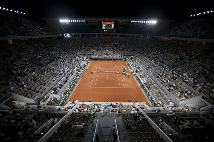 General view of Centre Court, Court Philippe-Chatrier during the French Open - June 2021