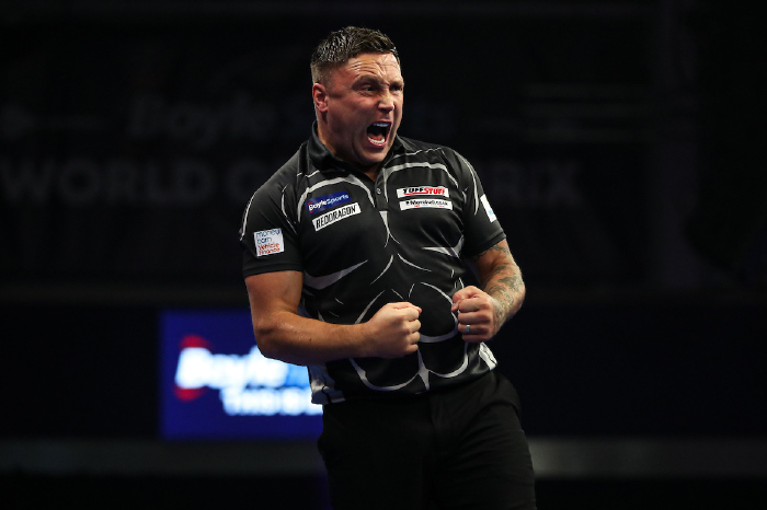 Gerwyn Price reaffirmed his title credentials at the BoyleSports World Grand Prix with a stunning comeback victory over Joe Cullen