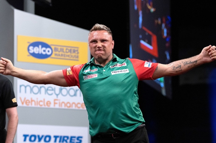 Wales' Gerwyn Price at World Cup of Darts